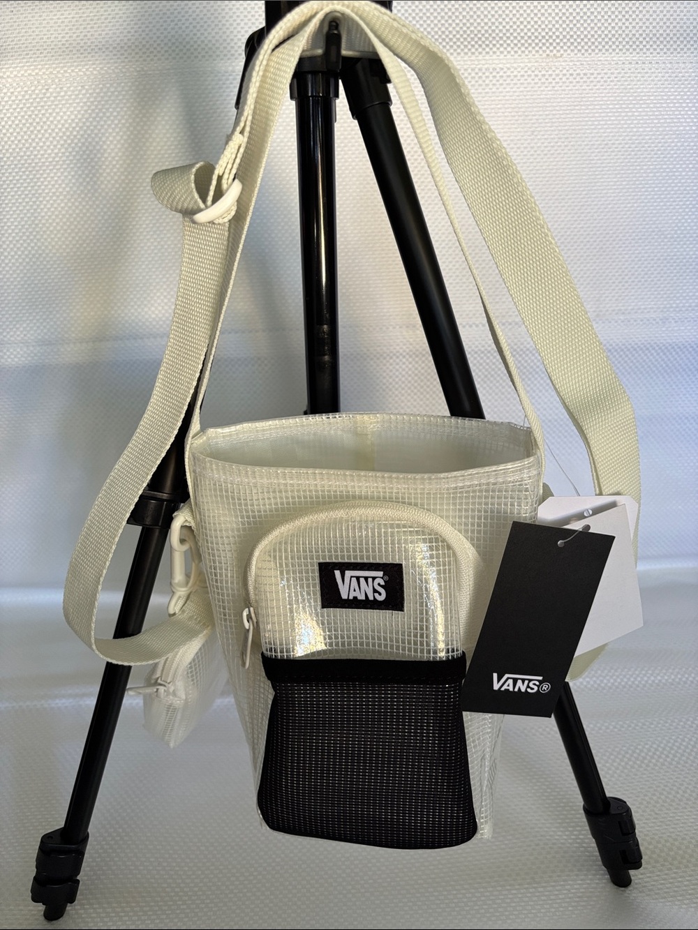 Vans Cream and Black Crossbody Bag